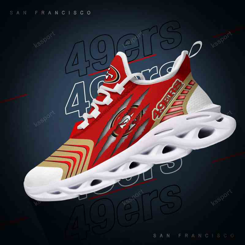San Francisco 49ers Yezy Sneakers Front View
