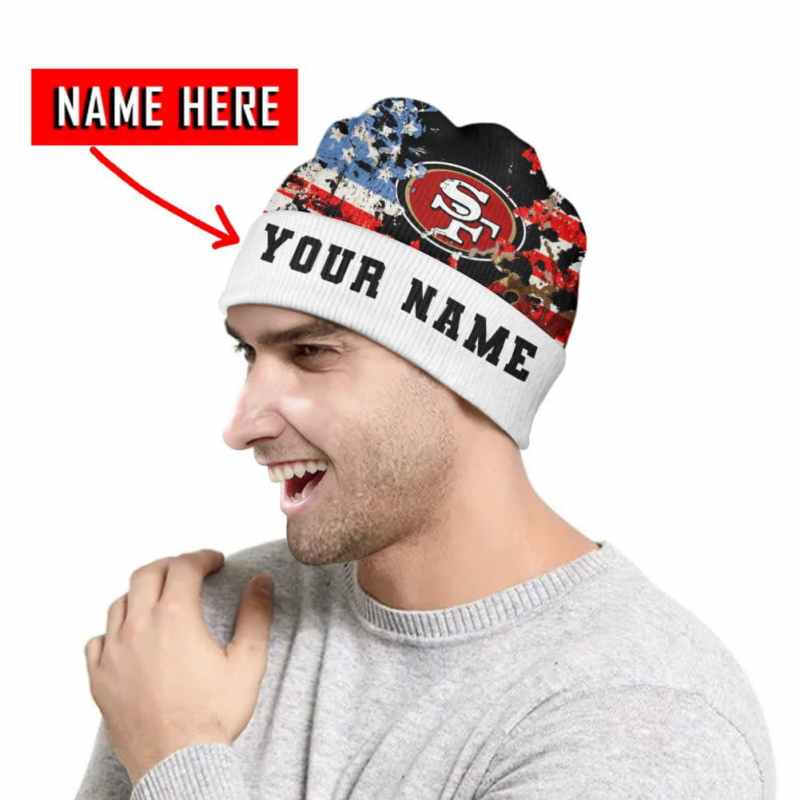 San Francisco 49ers Personalized Wool Beanie