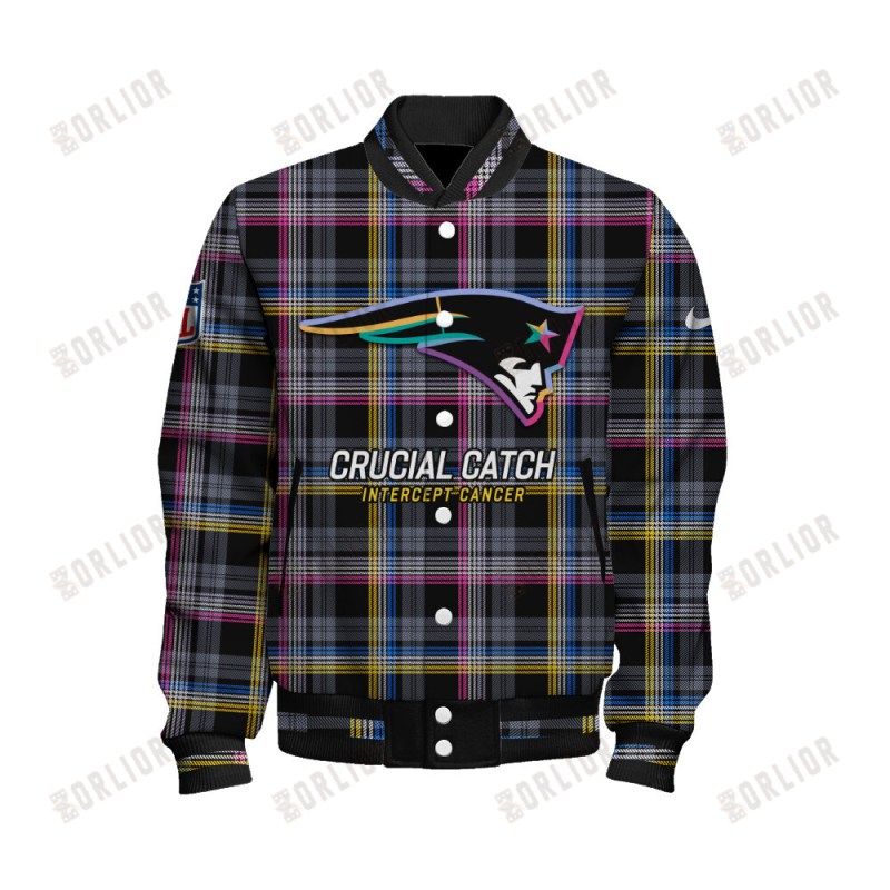 New England Patriots Varsity Jacket Back