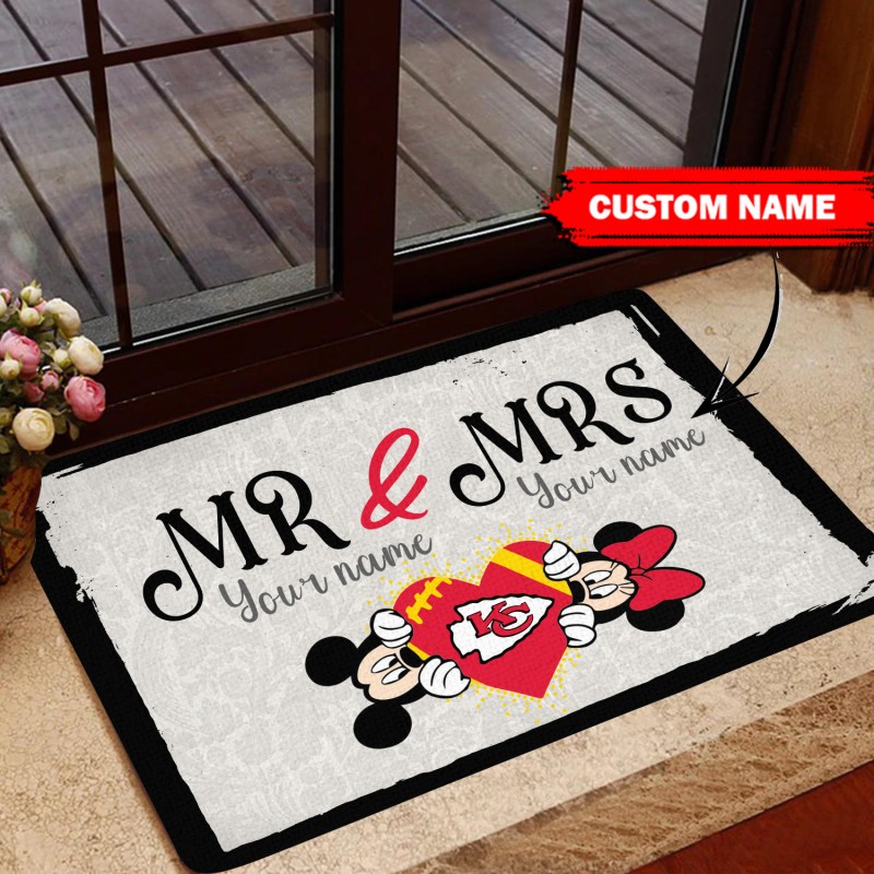 Kansas City Chiefs Personalized Doormat