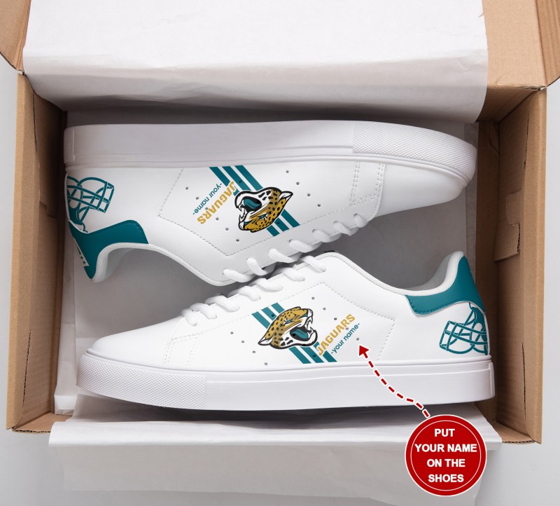 Jacksonville Jaguars Personalized Sneakers Side View