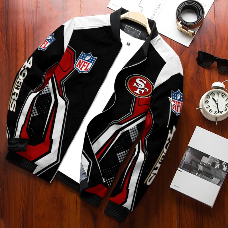 San Francisco 49ers Bomber Jacket Back View