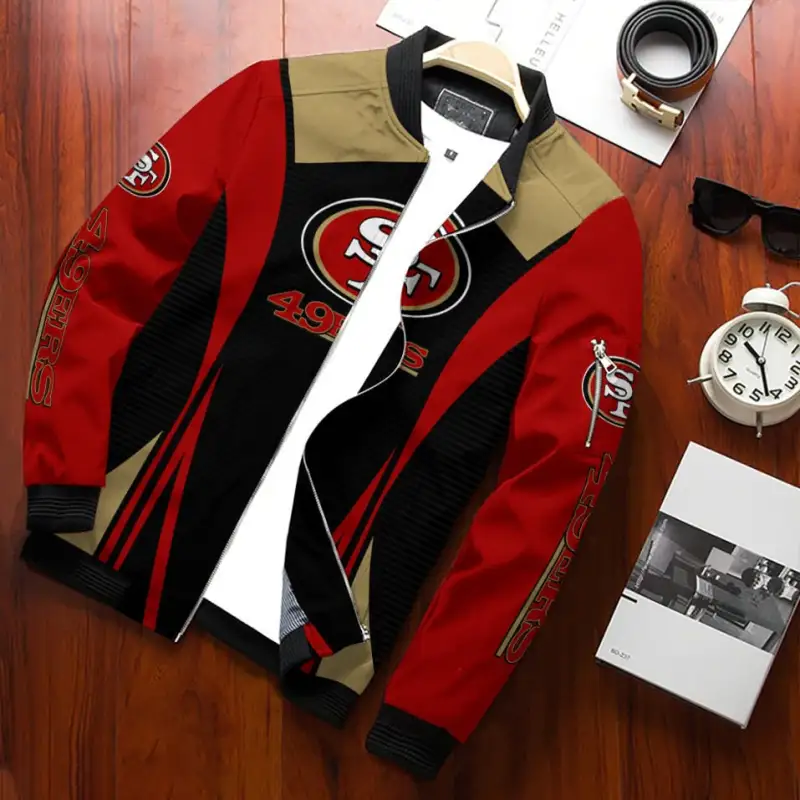 San Francisco 49ers Bomber Jacket Back View