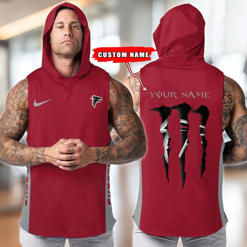 Atlanta Falcons Hooded Tank Top - Side View
