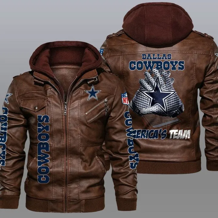 Dallas Cowboys Leather Jacket Back