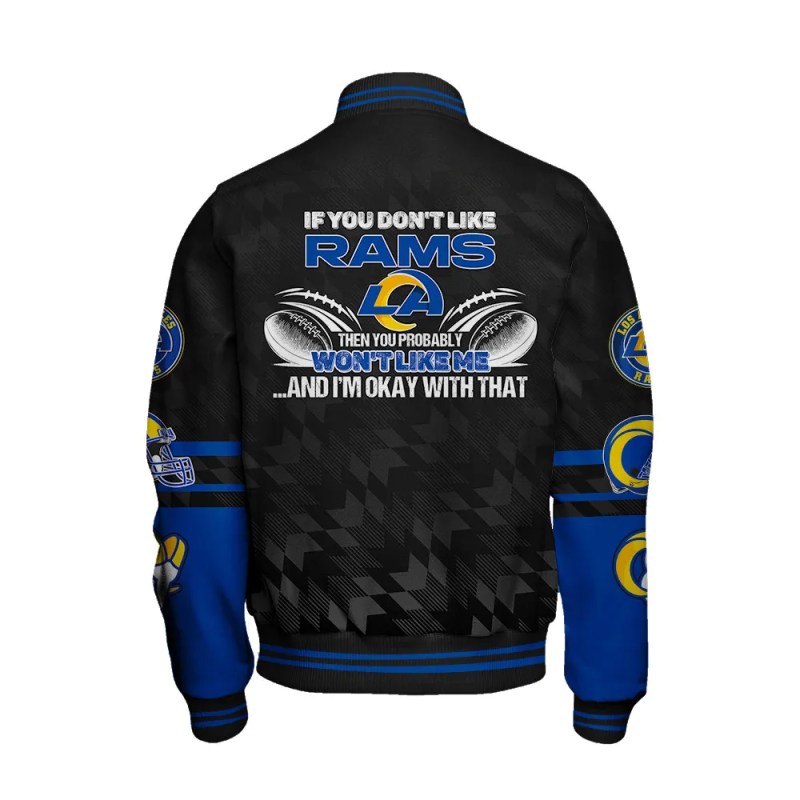 Los Angeles Rams Varsity Jacket Details