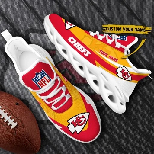 Kansas City Chiefs Personalized Yezy Running Sneakers