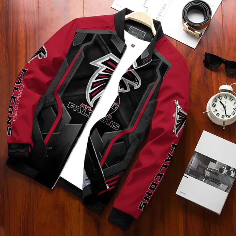 Atlanta Falcons Bomber Jacket - Front View