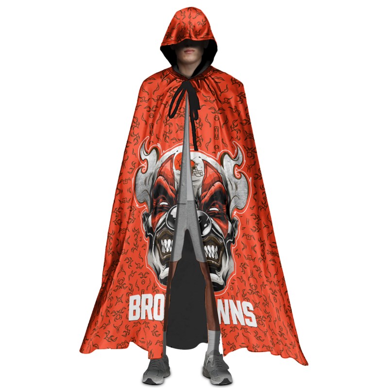 Cleveland Browns Halloween Cloak Front