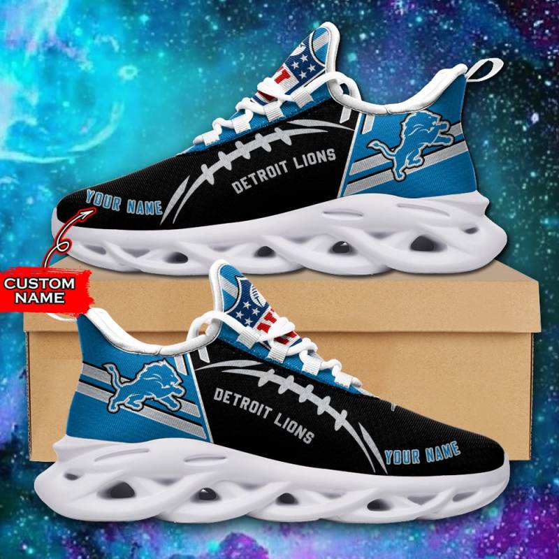 Detroit Lions Personalized Sneakers