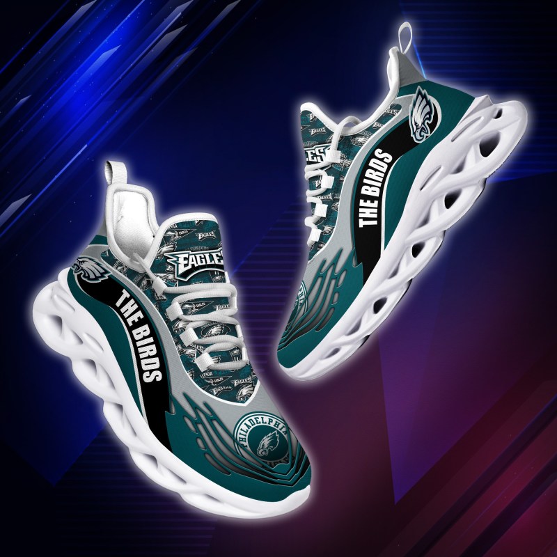 Philadelphia Eagles Yezy Running Sneakers Top View