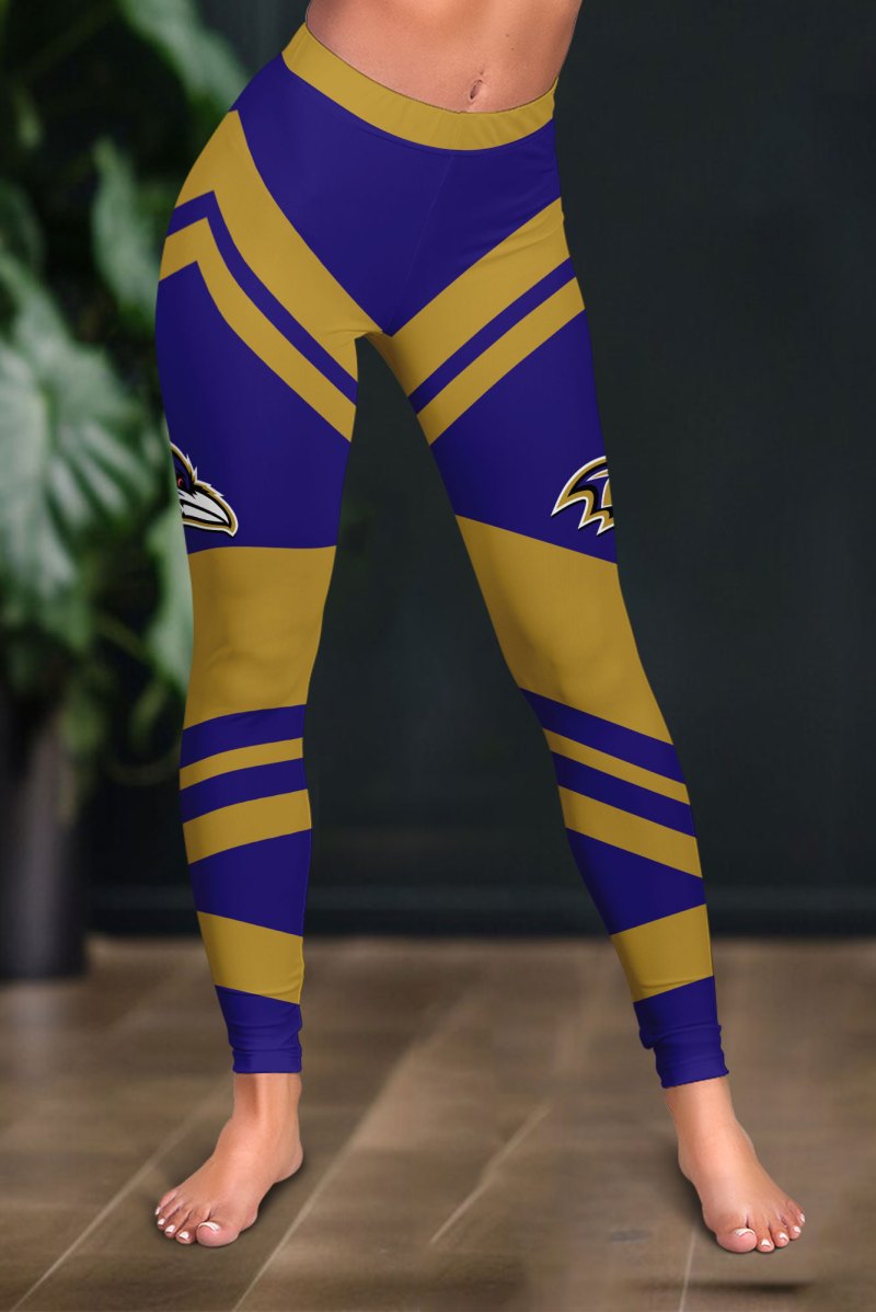 Baltimore Ravens Leggings Back View