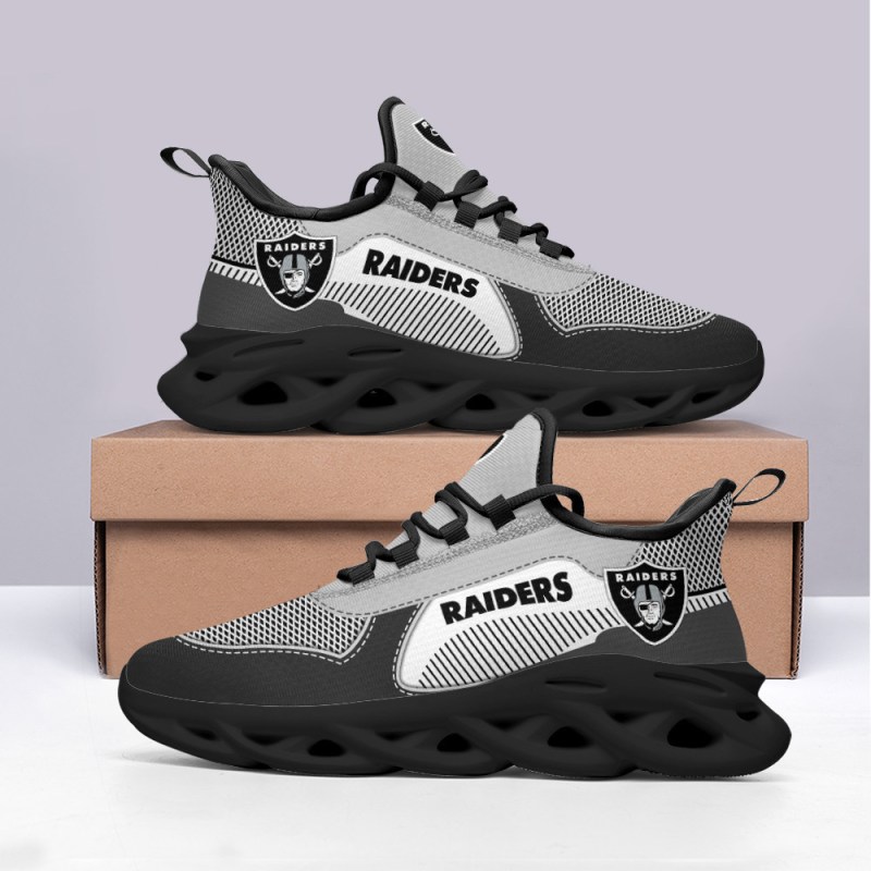 Las Vegas Raiders Yezy Running Sneakers Side View