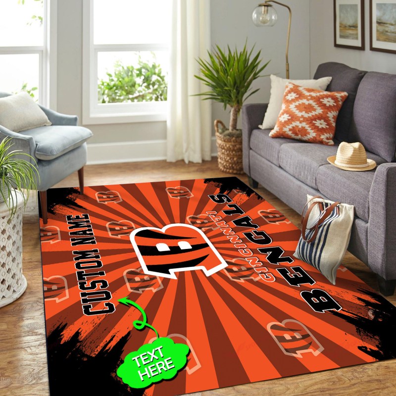Cincinnati Bengals Rug Design
