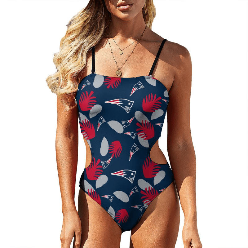 New England Patriots Women Cutout Swimsuit