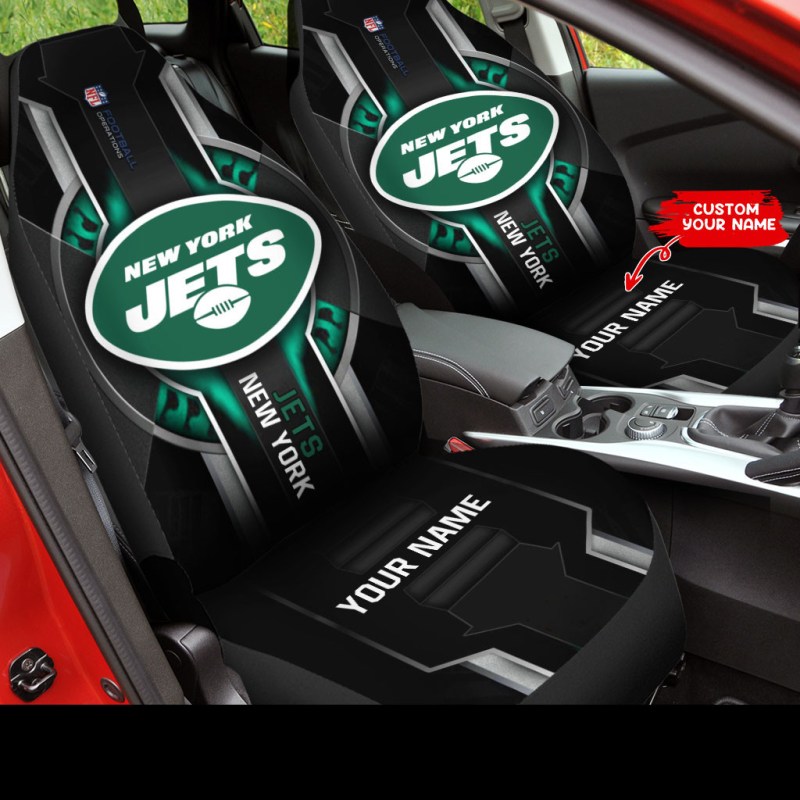 New York Jets Personalized Car Seat Covers