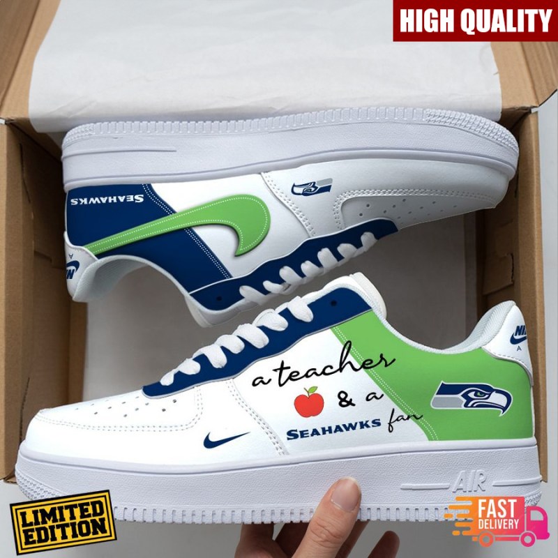 Seattle Seahawks Custom Job Nike Air Force Shoes