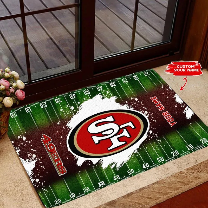 San Francisco 49ers Personalized Doormat