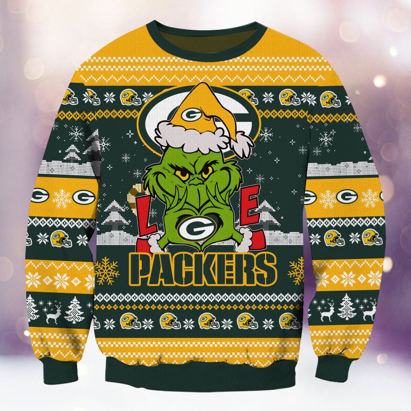 Green Bay Packers Ugly Christmas Sweater Image 1