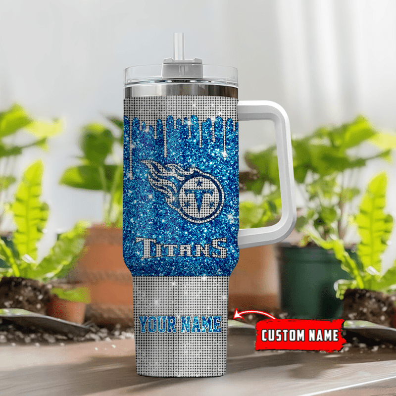 Tennessee Titans Personalized 40oz Tumbler Image 2