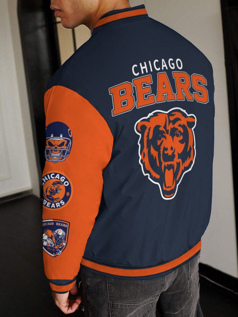 Chicago Bears Varsity Jacket - Side View