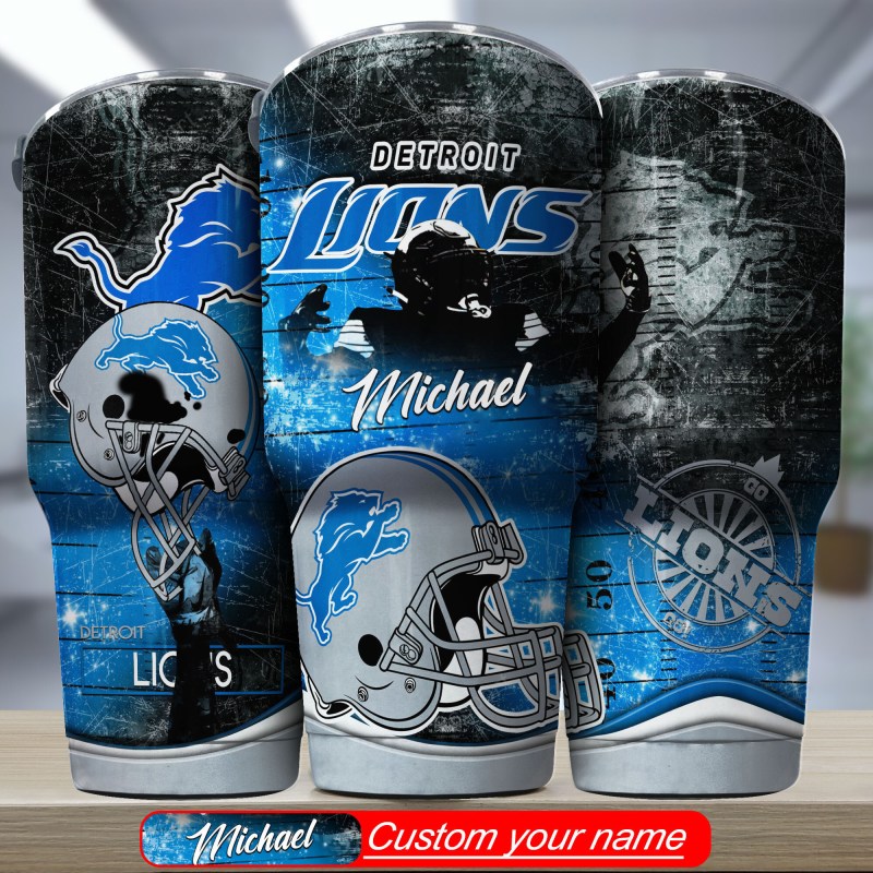 Detroit Lions Personalized Tumbler