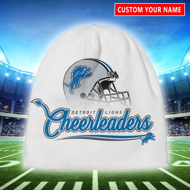 Detroit Lions Personalized Beanie