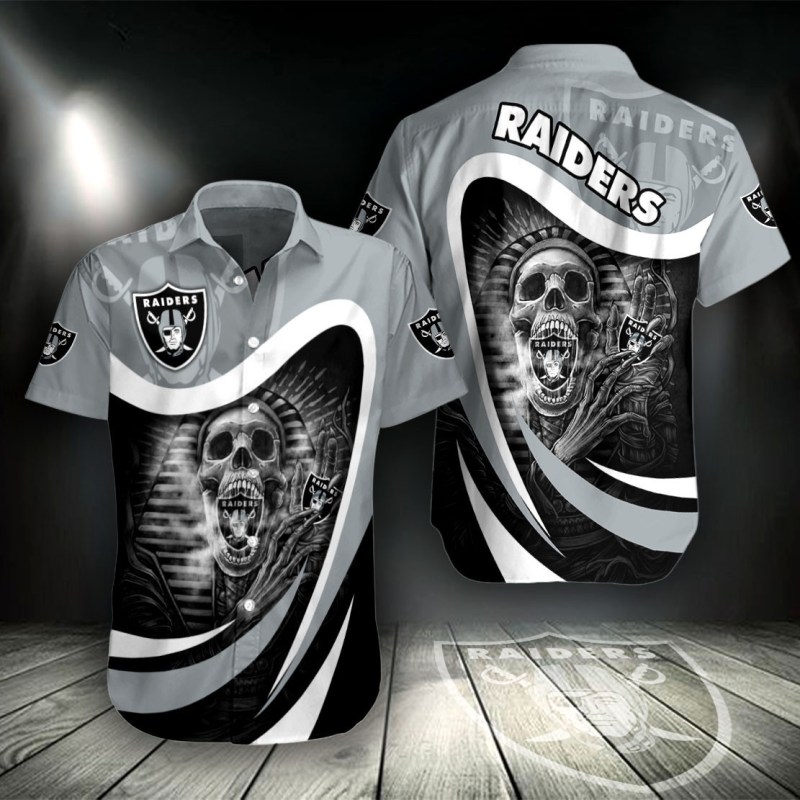 Sizing Chart for Las Vegas Raiders Button Shirt
