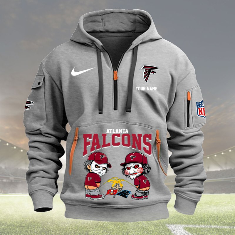 Light Gray Atlanta Falcons Hoodie