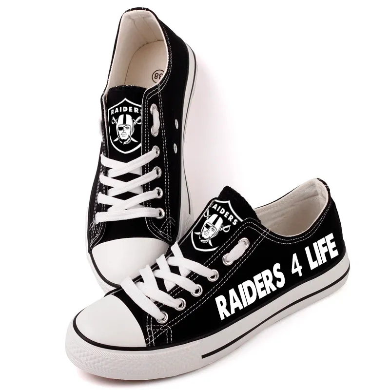 Las Vegas Raiders New Low Top BG65 Side View