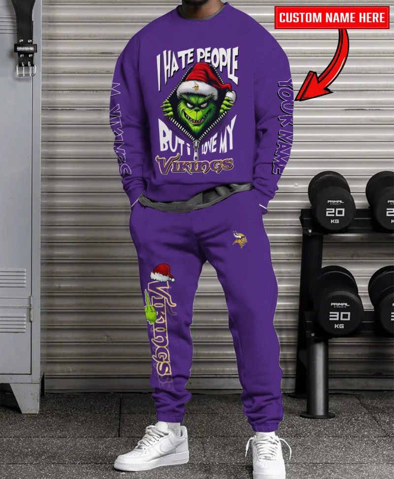 Minnesota Vikings Christmas Sweatshirt and Sweatpants