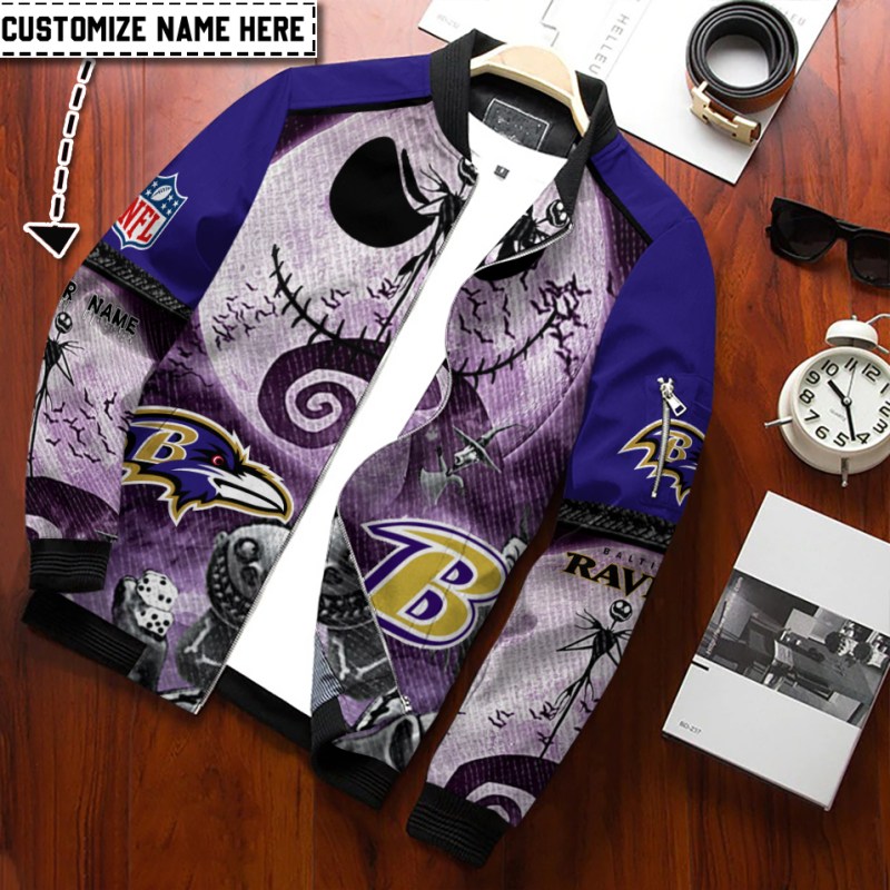 Ravens Bomber Jacket Detail