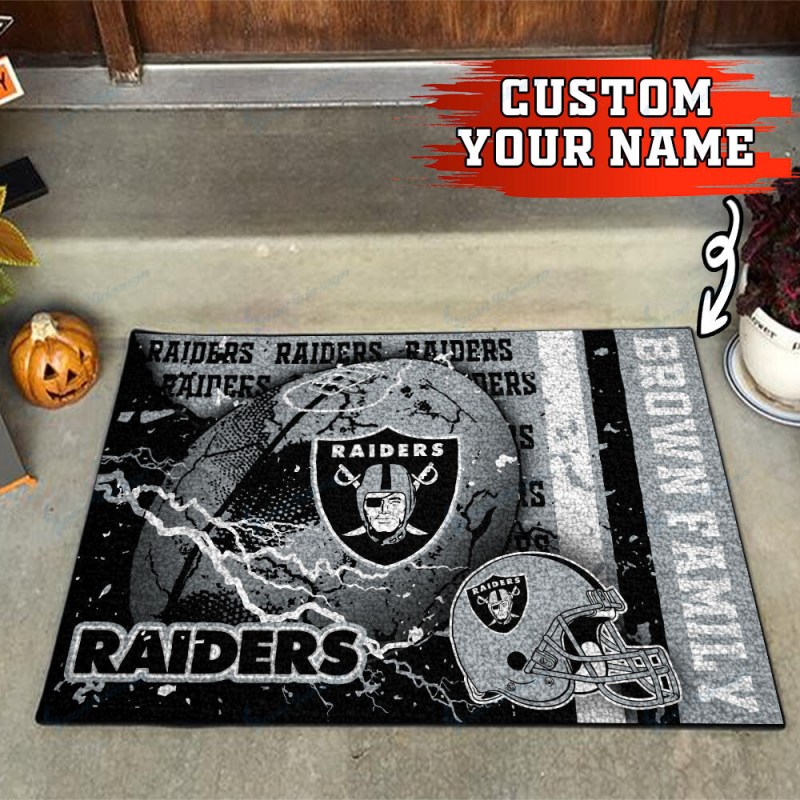 Las Vegas Raiders Personalized Doormat