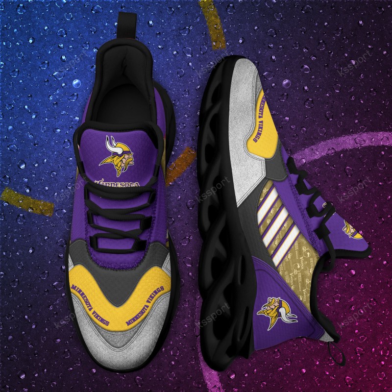 Minnesota Vikings Yezy Running Sneakers Detail