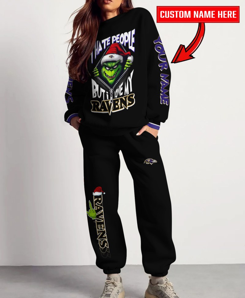 Baltimore Ravens Christmas Sweatshirt and Sweatpants