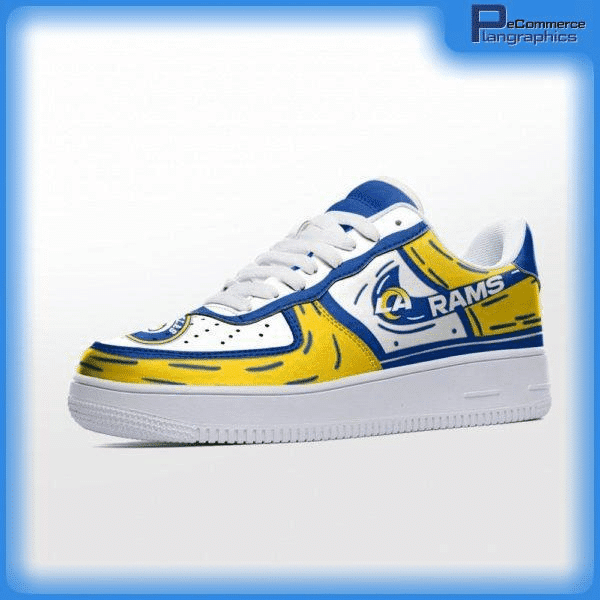 Los Angeles Rams Air Force 1 Sneaker Side View