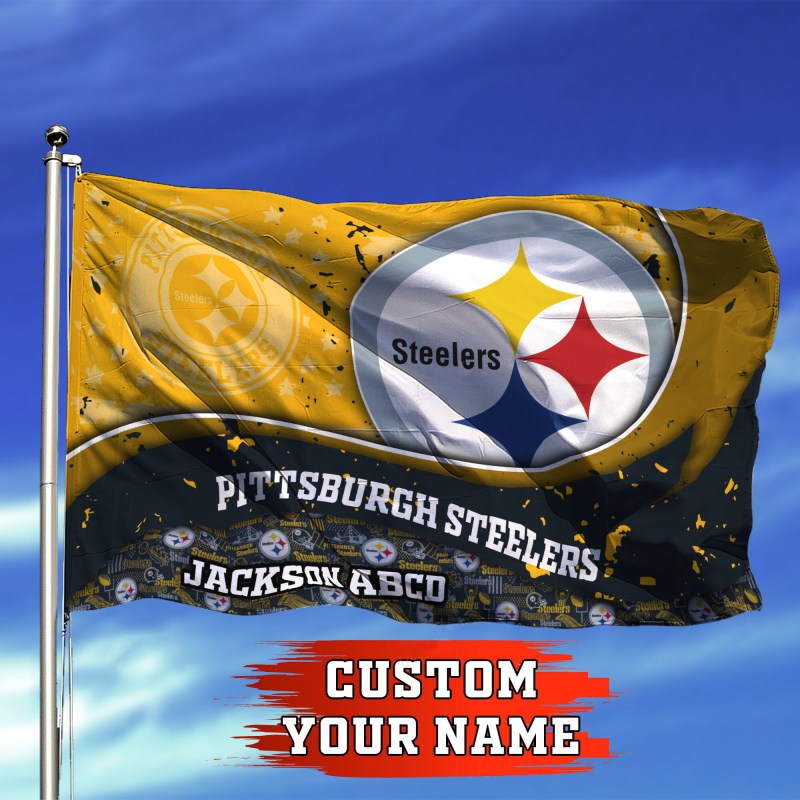 Pittsburgh Steelers Personalized Flag