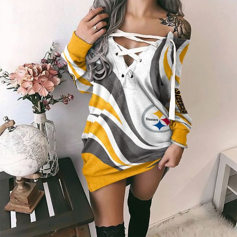 Pittsburgh Steelers Lace-Up Sweatshirt 88