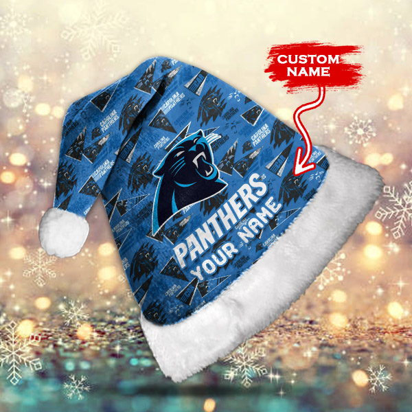 Carolina Panthers Personalized Christmas Hat