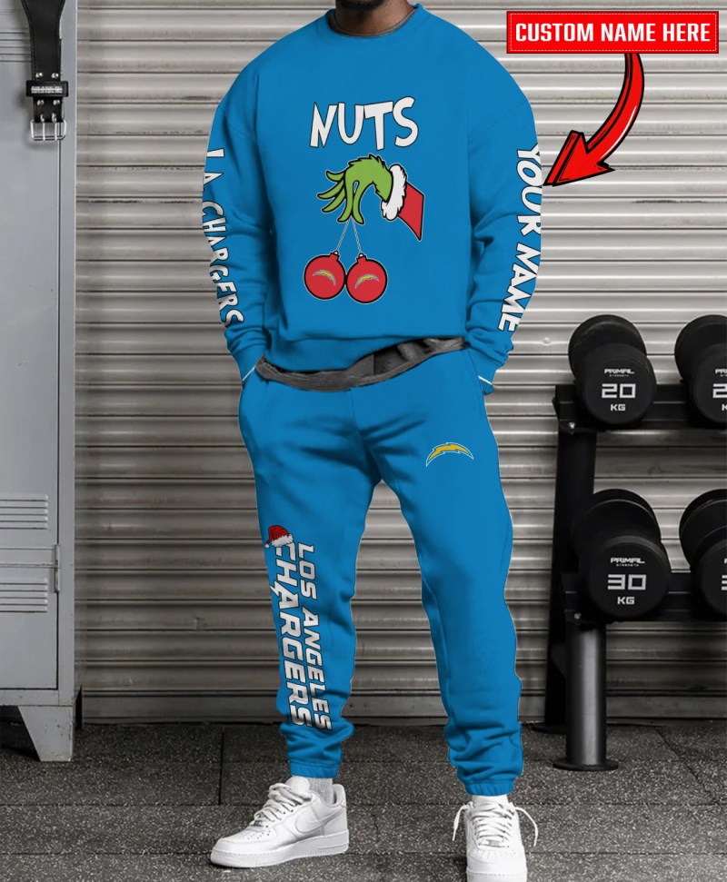 Los Angeles Chargers Christmas Collection Sweatshirt and Sweatpants