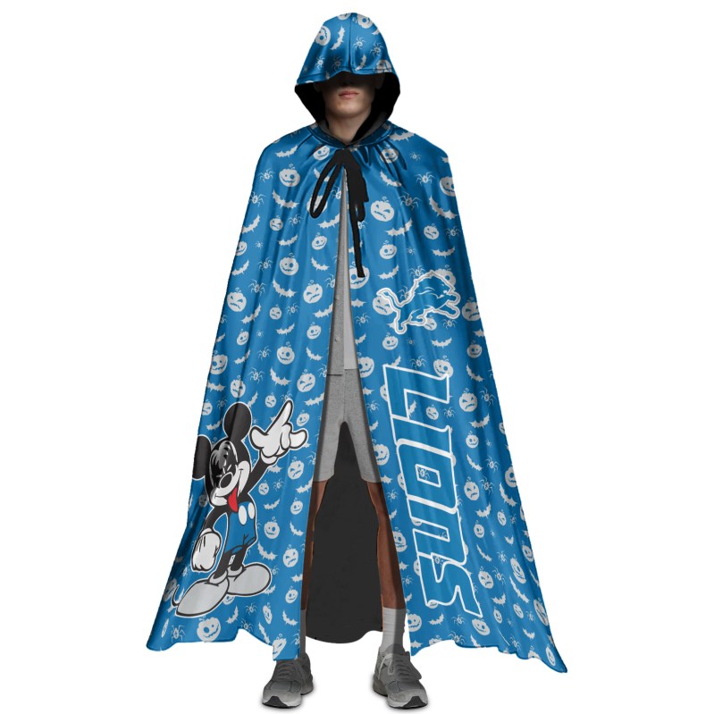 Detroit Lions Halloween Cloak Front View