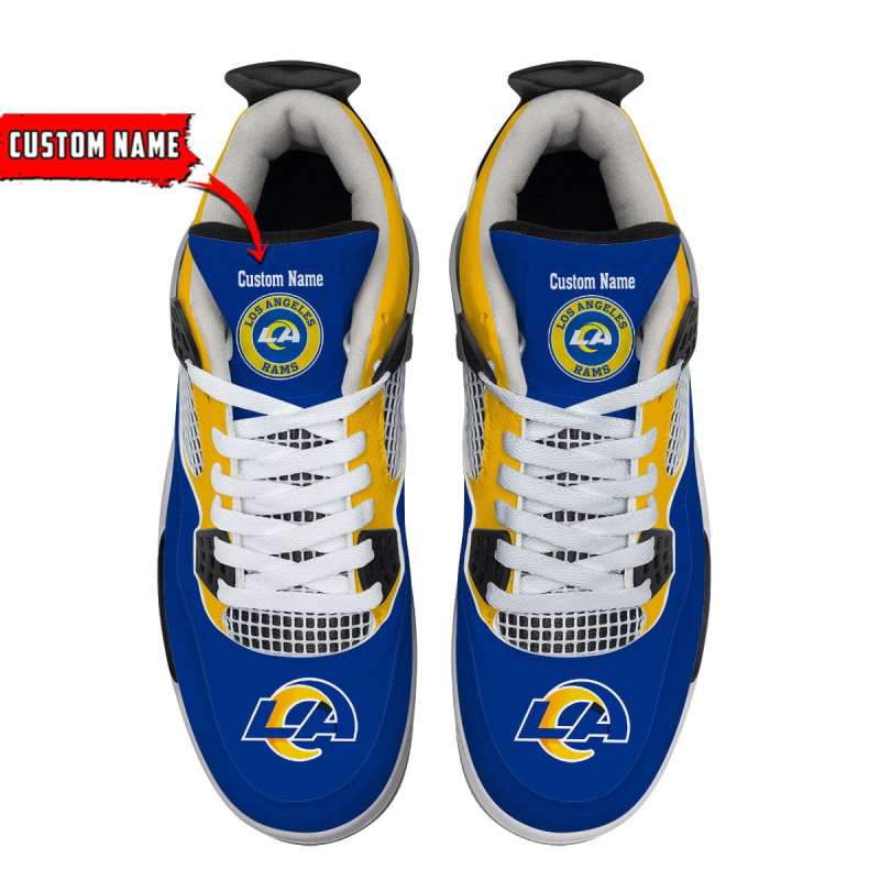 Los Angeles Rams AJ4 Sneaker Details