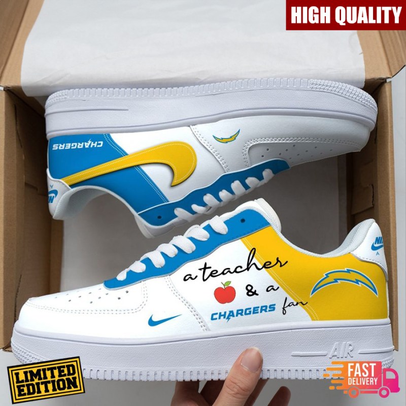 Los Angeles Chargers New Personalized AF1-1 Sneakers