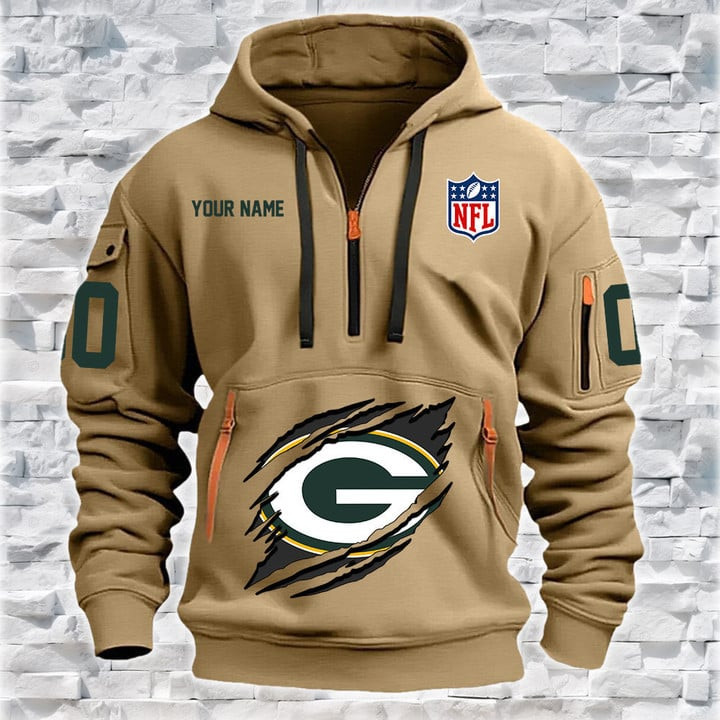 Green Bay Packers Hoodie Back View