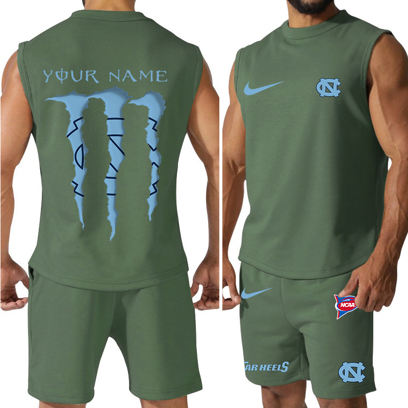 North Carolina Tar Heels Jersey Tank Top and Shorts 2