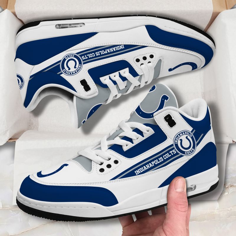 Indianapolis Colts JD03 Genuine Leather Shoes