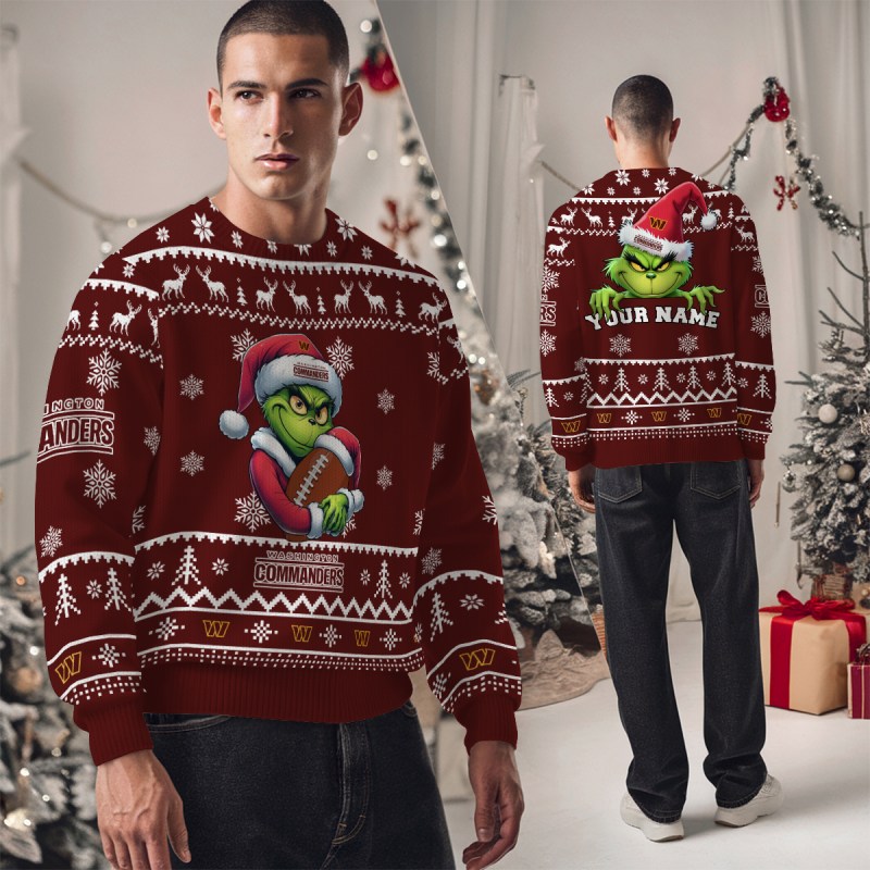 Washington Commanders Ugly Sweater Studio