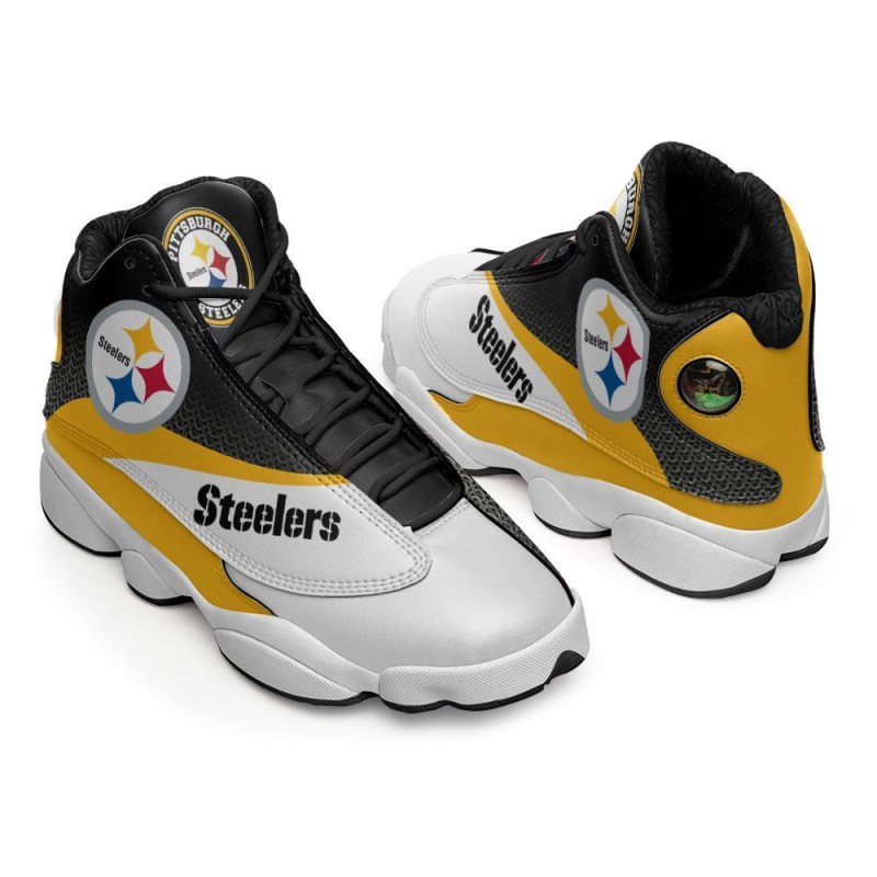 Pittsburgh Steelers Air JD13 Sneakers Front View