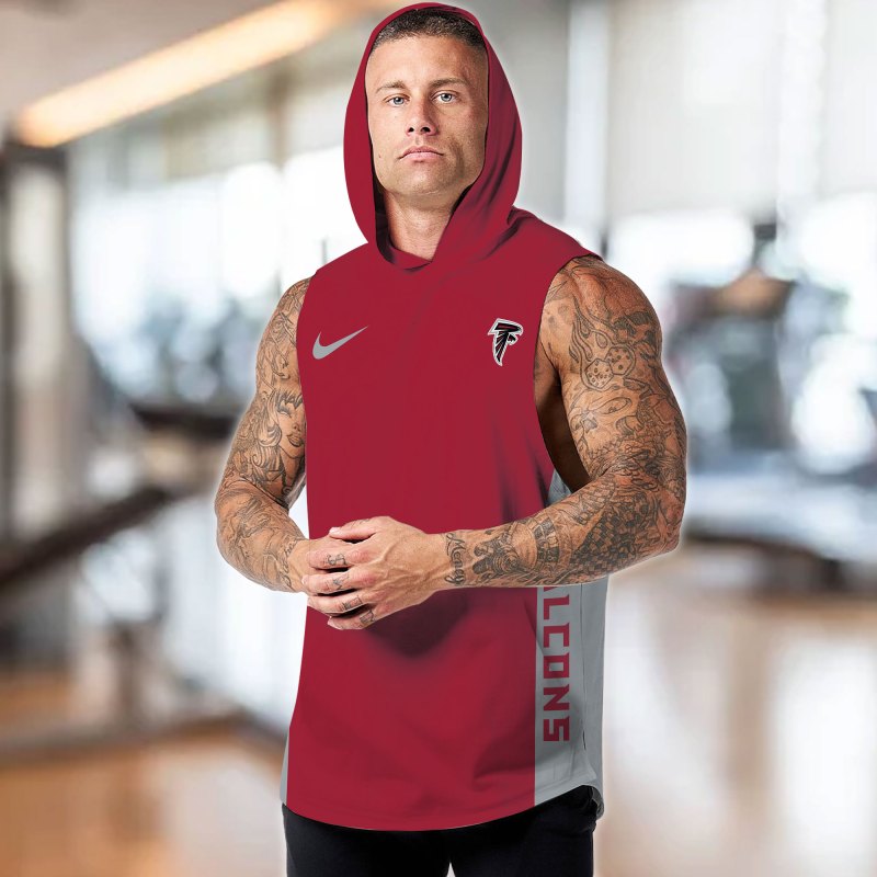 Atlanta Falcons Hooded Tank Top - Alternative View