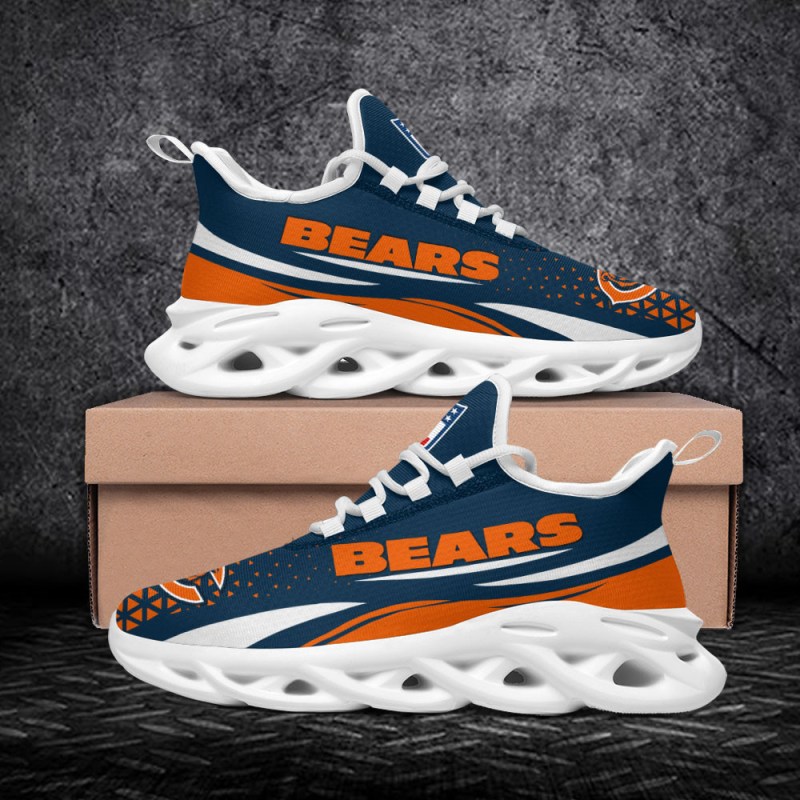 Chicago Bears Yezy Running Sneakers Side View